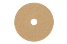 3M™ Tan Burnish Pad 3400, 18 in, 5/Case
