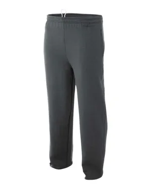 A4 Open Bottom Pocketed  Fleece Pant