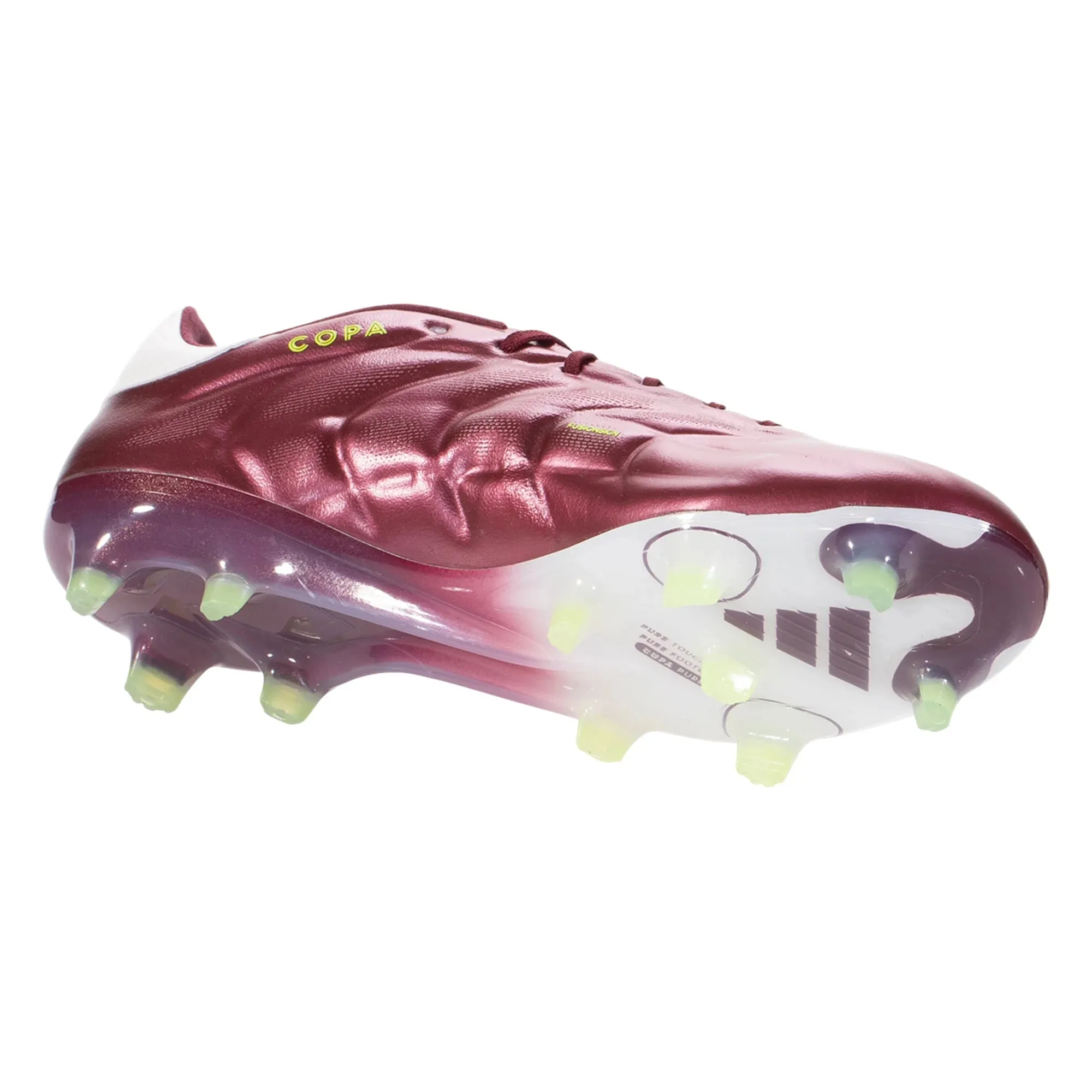 adidas Copa Pure 2 Elite FG Firm Ground Soccer Cleat - Shadow Red/White/Solar Yellow
