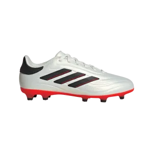 adidas Copa Pure II League Firm Ground Junior Soccer Cleats IE4987 Ivory/Core Black/Solar Red
