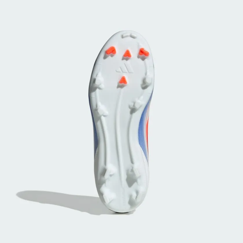 adidas F50 LEAGUE Firm/Multi-Ground Cleats | Cloud White-Solar Red-Lucid Blue | Kid's Unisex
