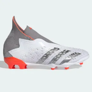 Adidas JR Predator Freak   FG - White-Iron Metallic