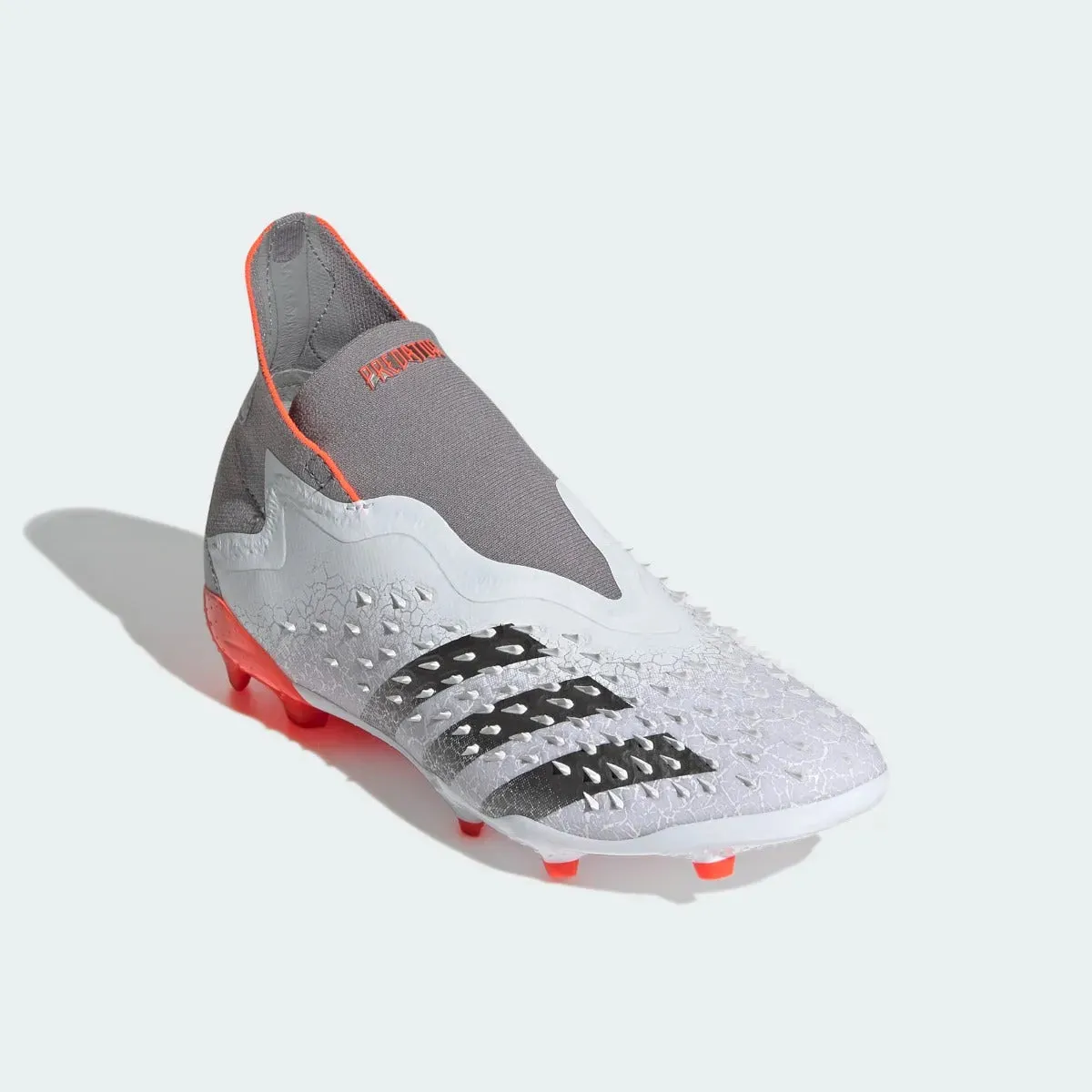 Adidas JR Predator Freak   FG - White-Iron Metallic