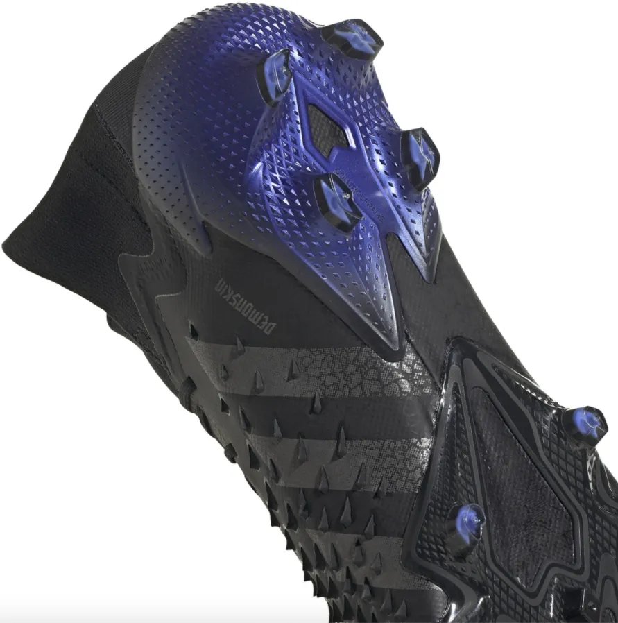 adidas Predator Freak .1 Firm Ground Soccer Cleat - Core Black/Iron Metallic/Sonic Ink