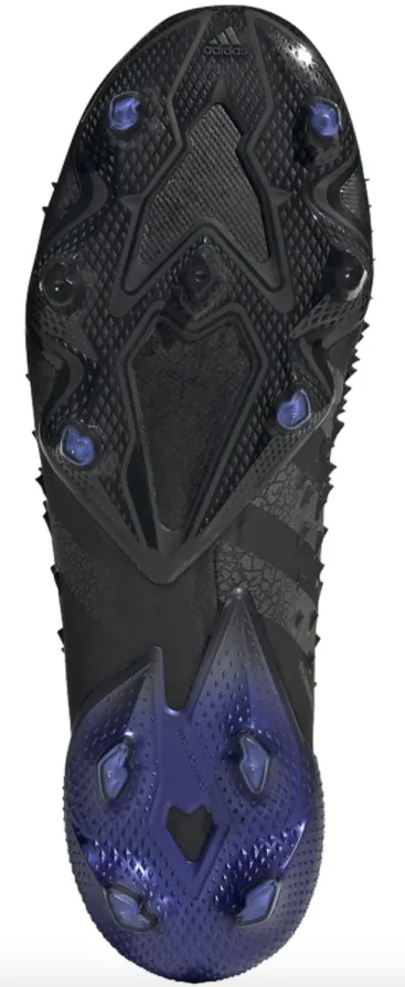 adidas Predator Freak .1 Firm Ground Soccer Cleat - Core Black/Iron Metallic/Sonic Ink