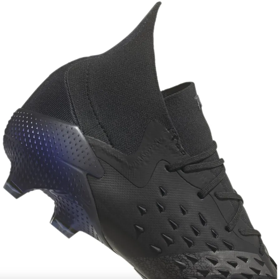 adidas Predator Freak .1 Firm Ground Soccer Cleat - Core Black/Iron Metallic/Sonic Ink