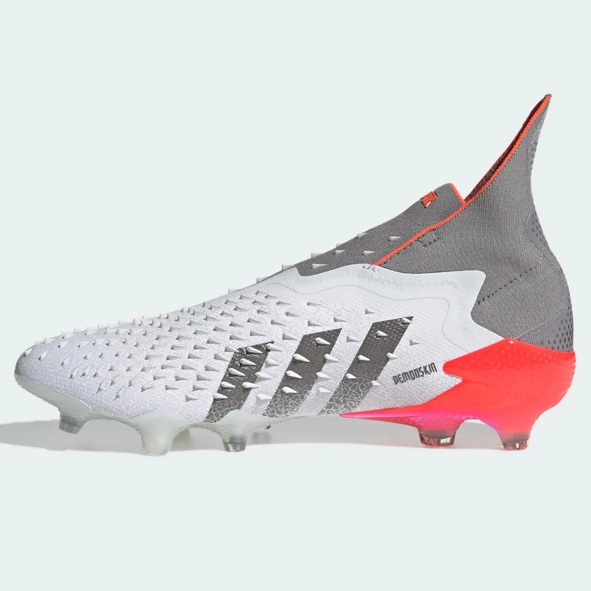 Adidas Predator Freak   FG - White-Grey-Solar Red
