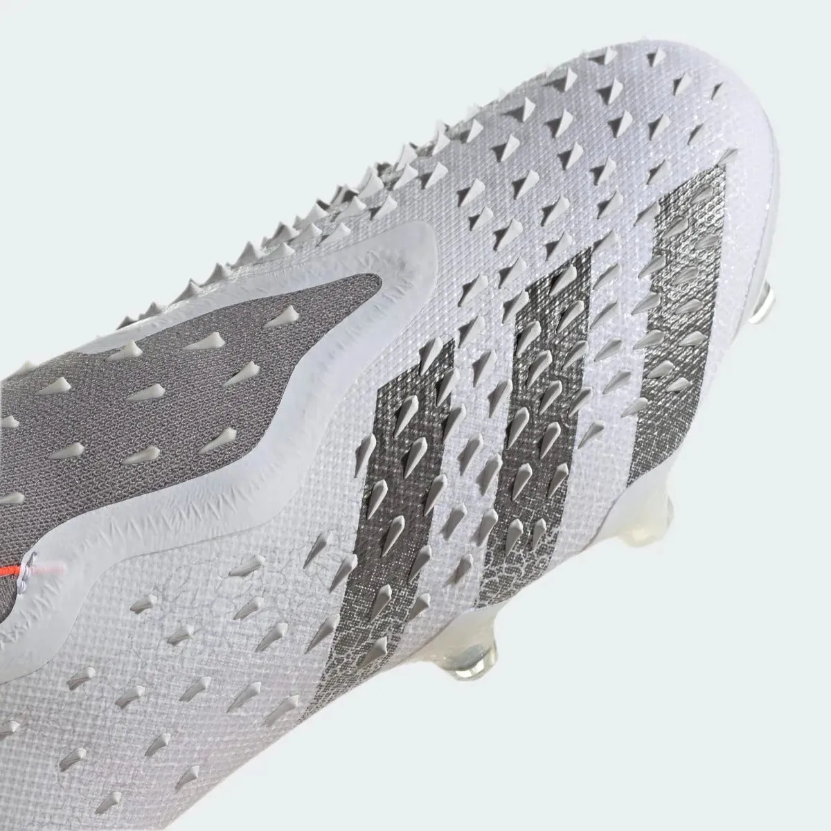 Adidas Predator Freak   FG - White-Grey-Solar Red