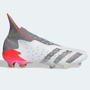 Adidas Predator Freak   FG - White-Grey-Solar Red