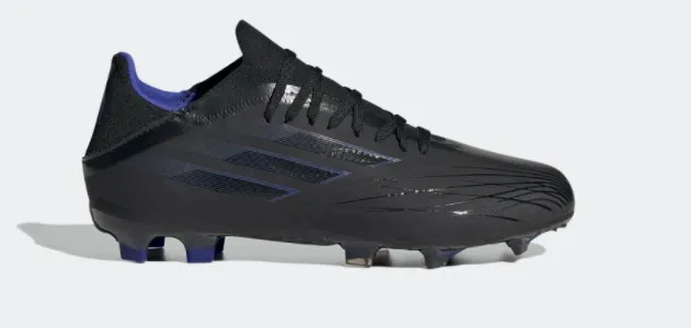 adidas X Speedflow.1 JUNIOR Firm Ground Soccer Shoe - Core Black / Sonic Ink / Solar Yellow