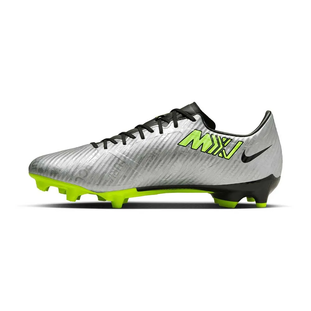 All Gender Nike Zoom Mercurial Vapor 15 Academy XXV MG Soccer Cleats - Metallic Silver/Volt - Regular (D)