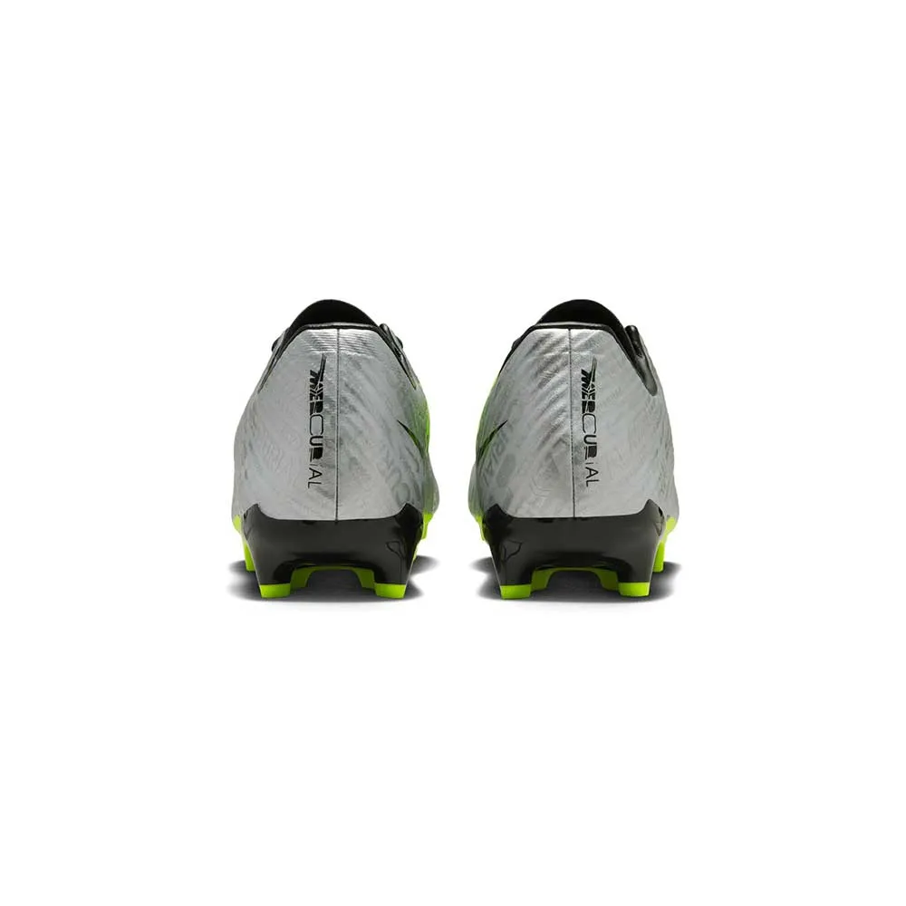 All Gender Nike Zoom Mercurial Vapor 15 Academy XXV MG Soccer Cleats - Metallic Silver/Volt - Regular (D)