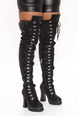All I Want Heeled Boots - Black
