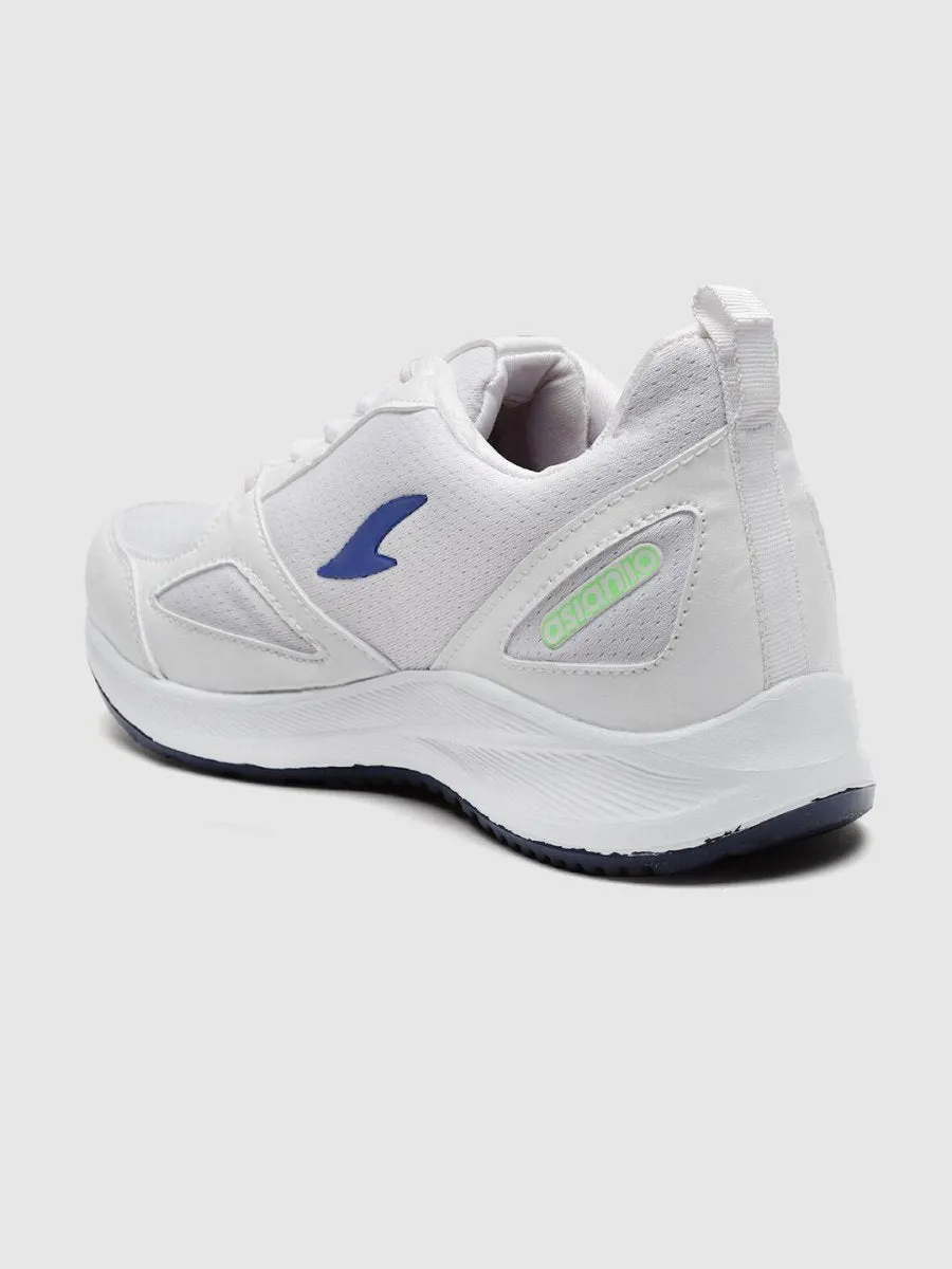 ASIAN Men White Mesh Running Non-Marking Shoes