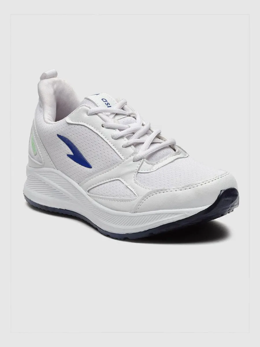 ASIAN Men White Mesh Running Non-Marking Shoes