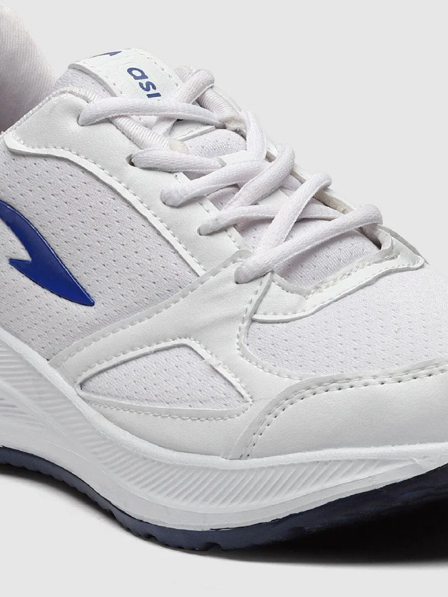 ASIAN Men White Mesh Running Non-Marking Shoes