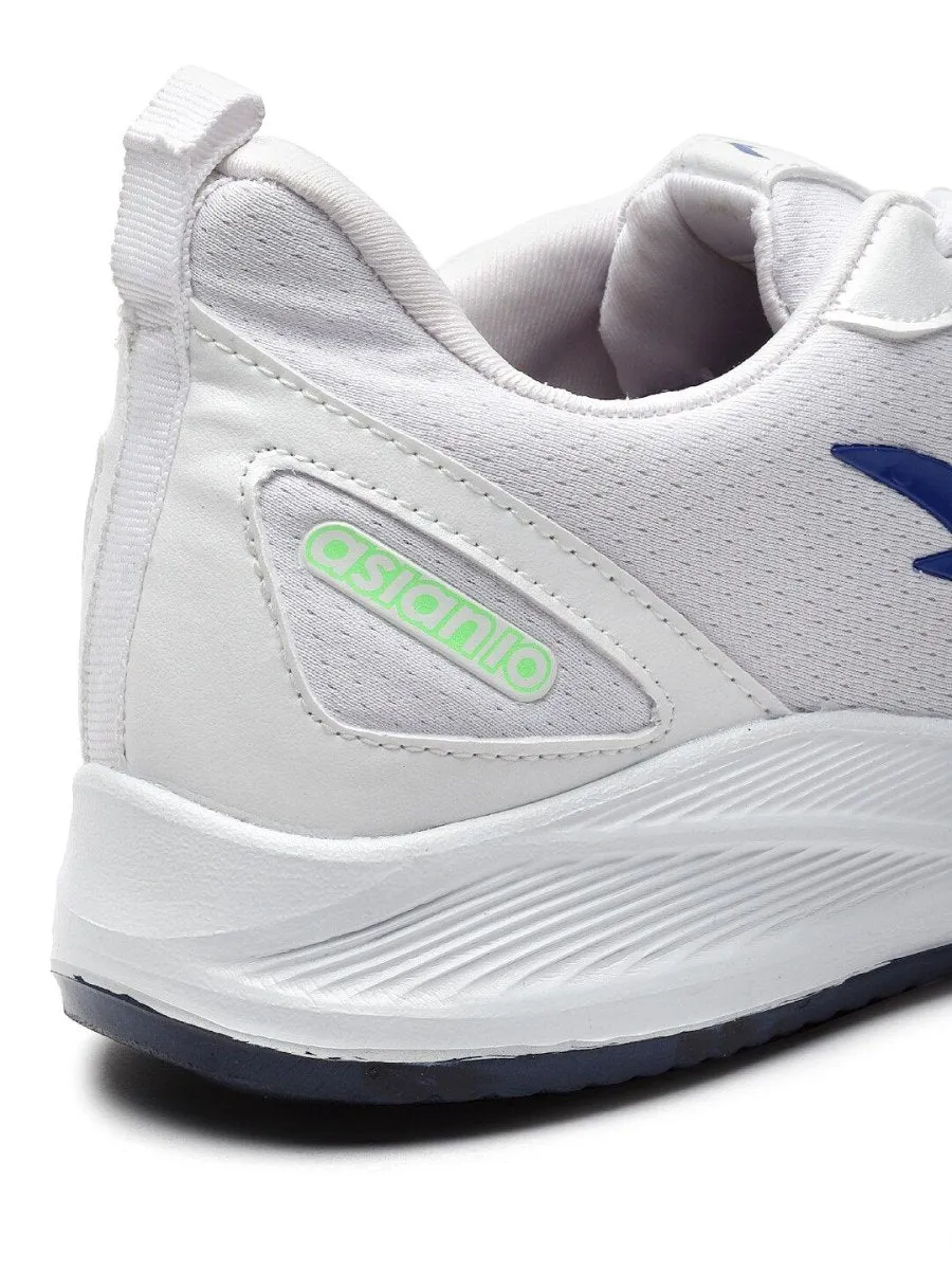ASIAN Men White Mesh Running Non-Marking Shoes