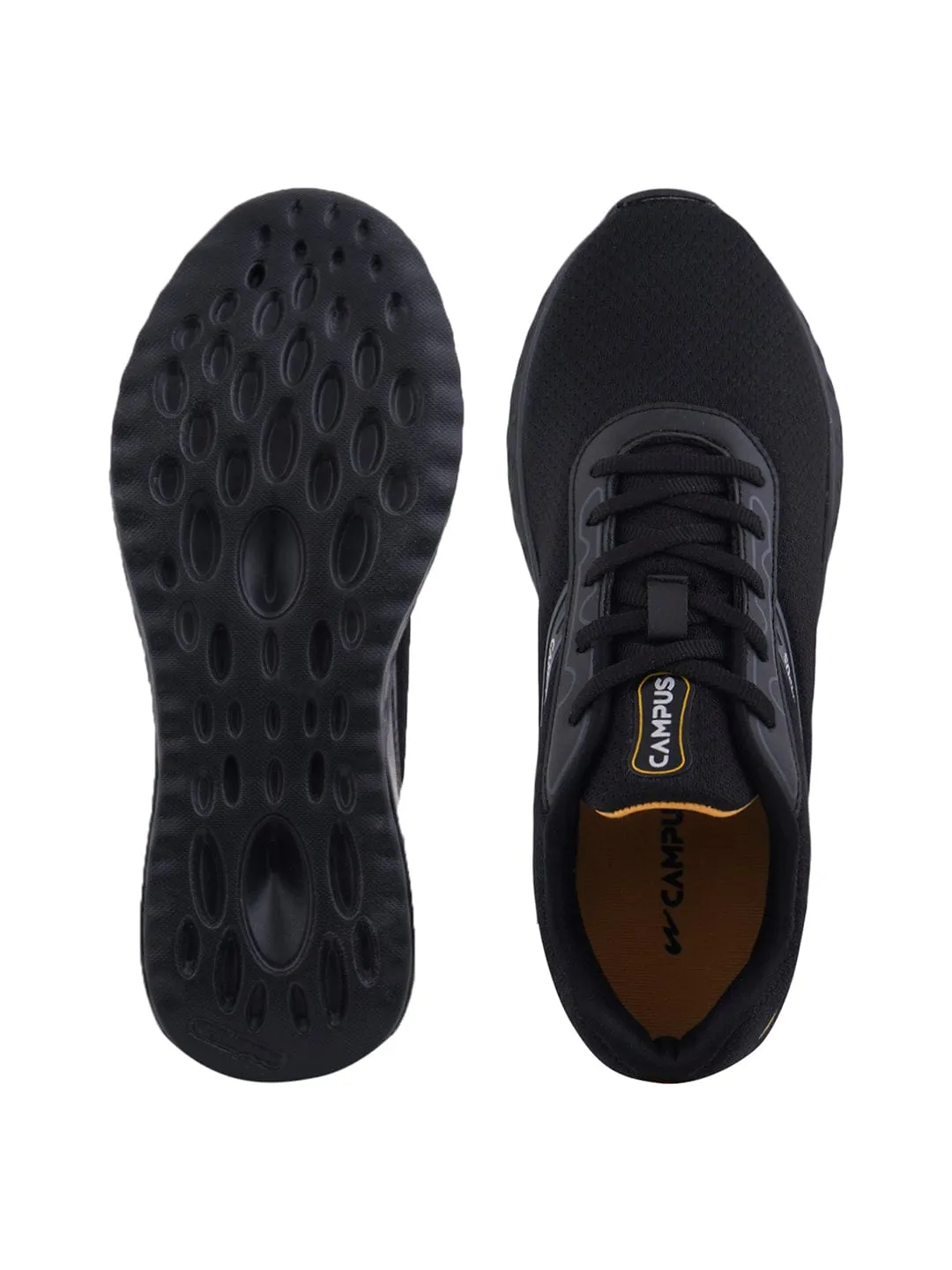 ATLANTIS Black Men's Running Shoes