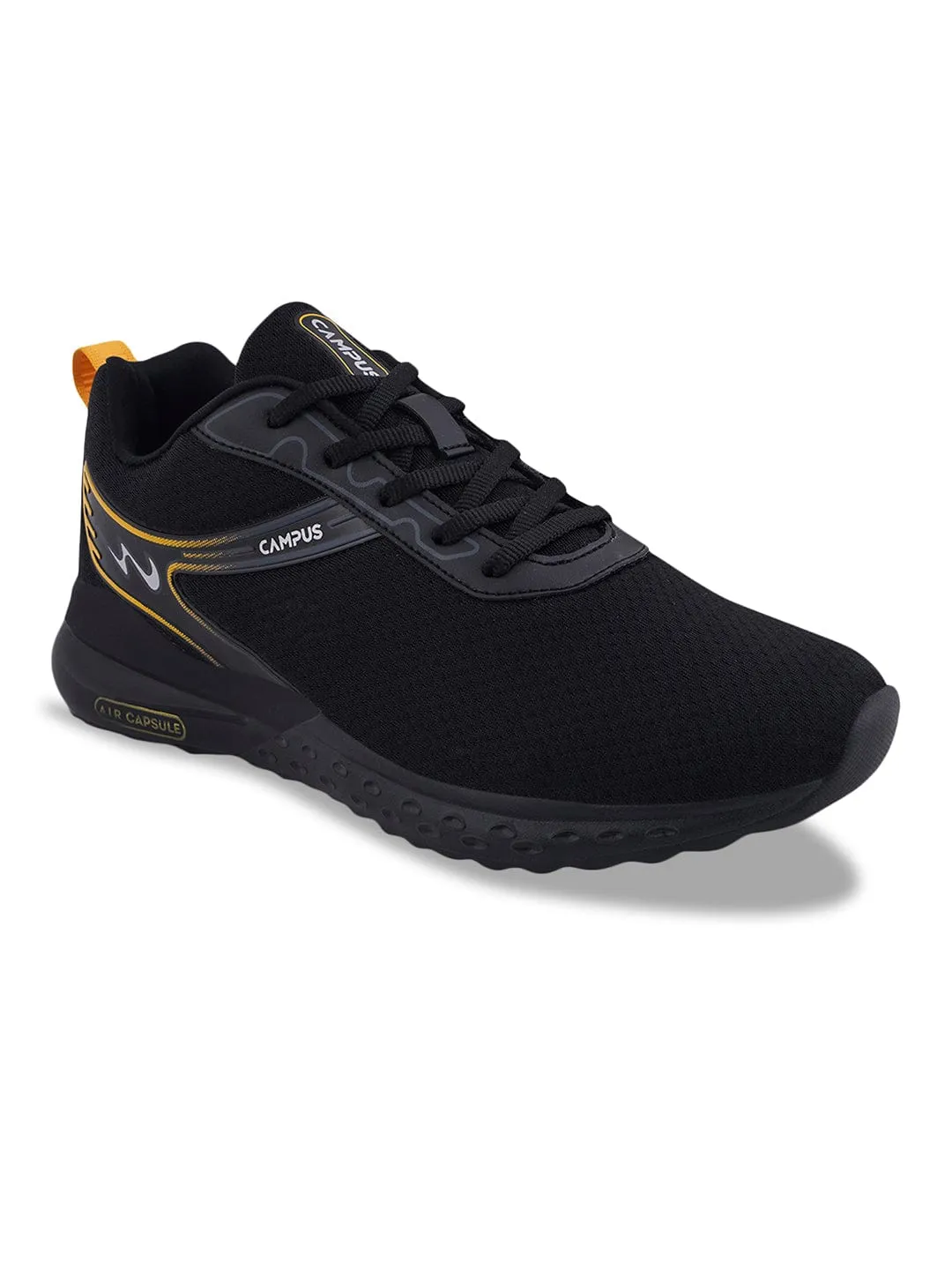 ATLANTIS Black Men's Running Shoes