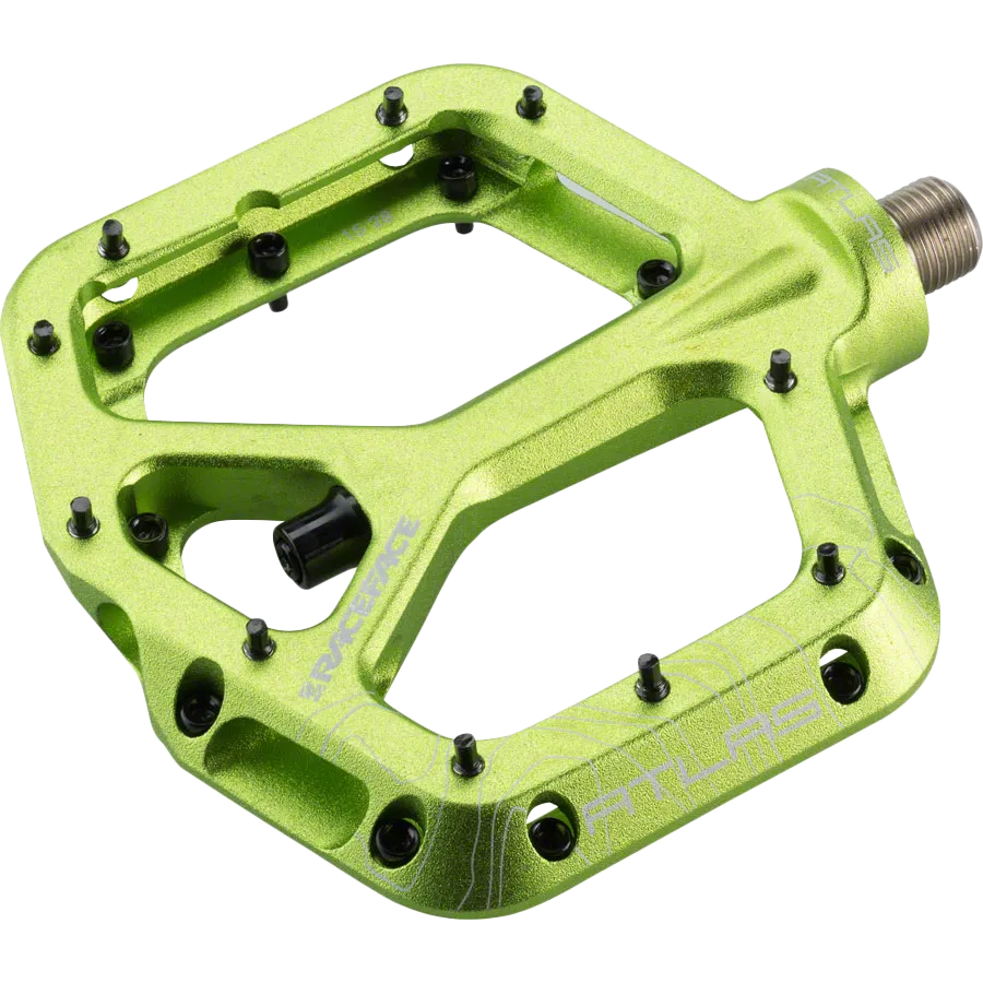 Atlas Platform Pedal: 9/16 - Green