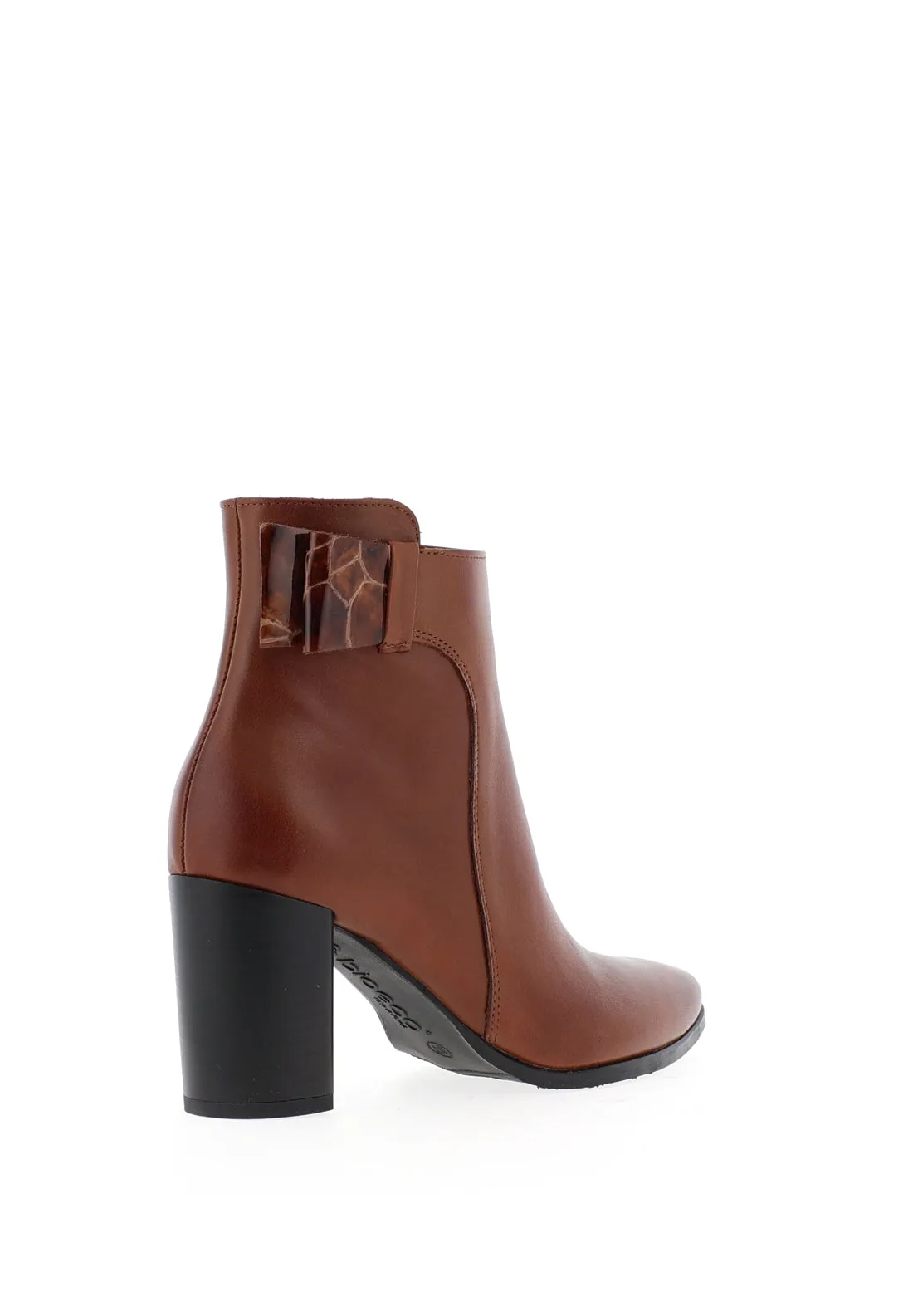 Bioeco by Arka Block Heeled Boots, Tan