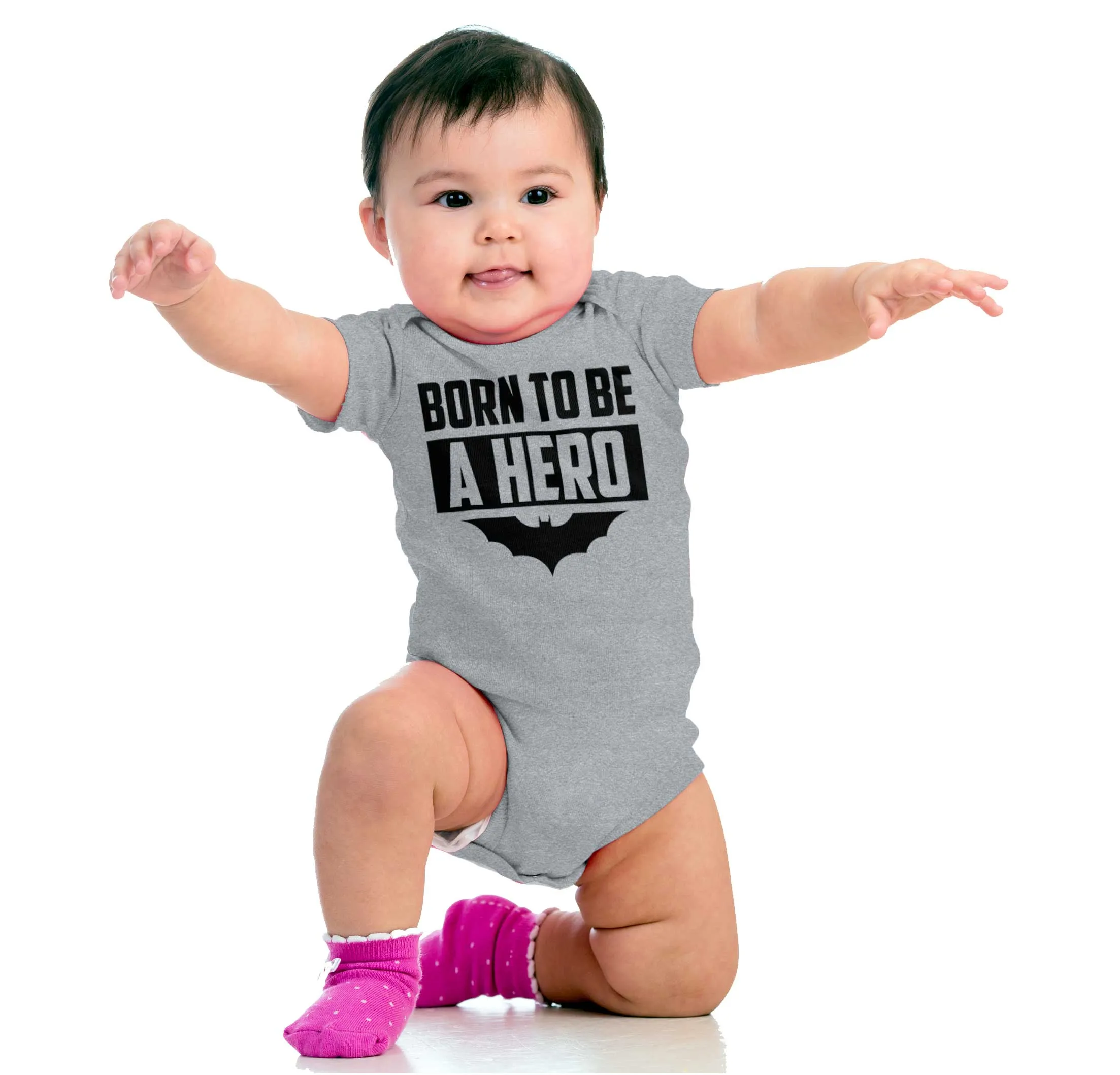 Born Batman Romper Bodysuit