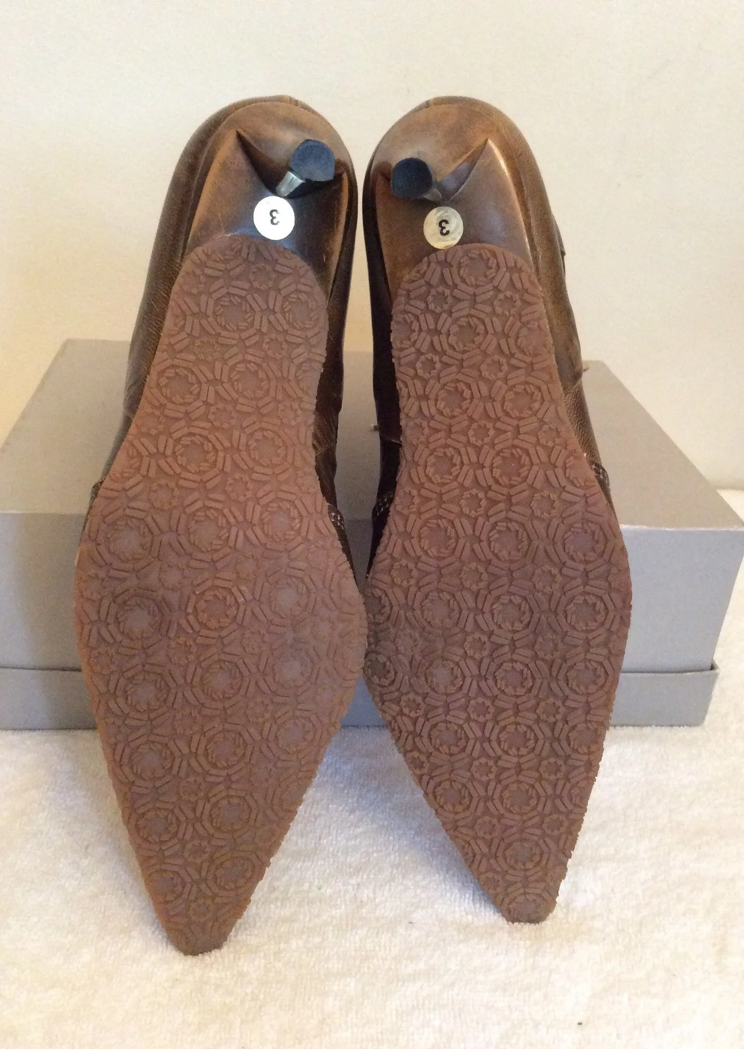 Brand New Firetrap Brown Lace Up Ankle Boots Size 3/36