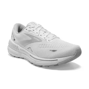 Brooks Women's 120381 104 Adrenaline GTS 23 White Oyster Silver Cushion Support Running Shoes