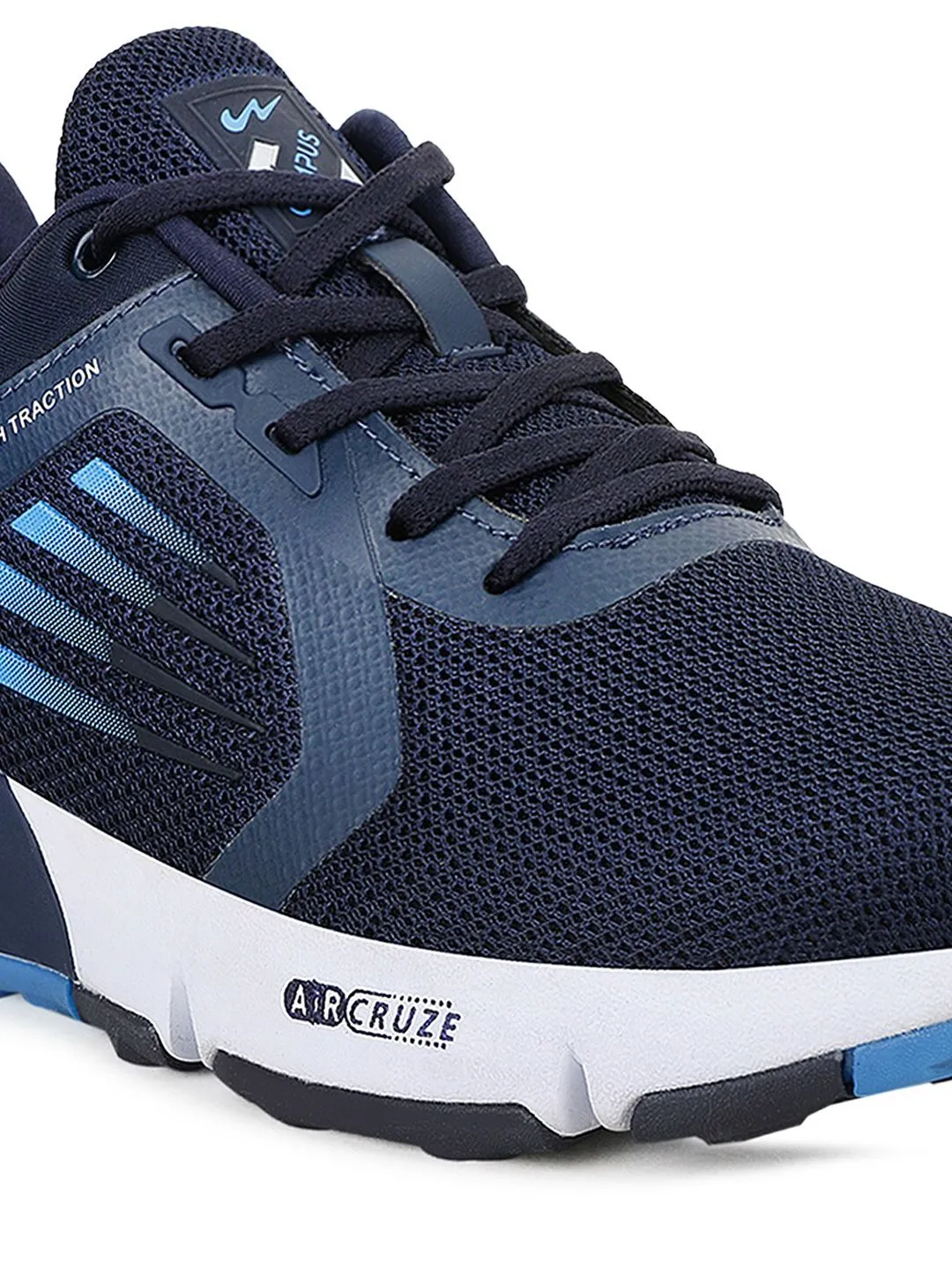 Campus Men Navy Blue Mesh Running Shoes
