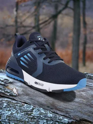 Campus Men Navy Blue Mesh Running Shoes