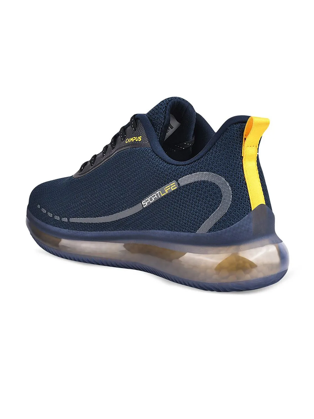 Campus Men Navy Blue Mesh Sensor Running Shoes
