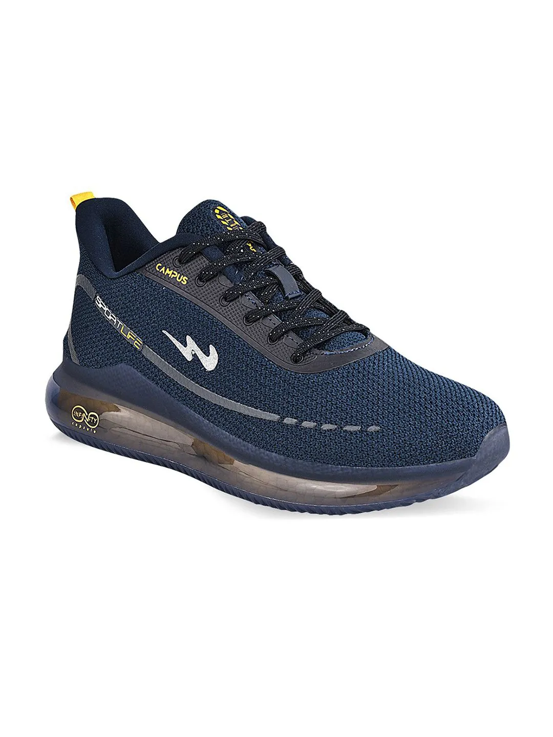Campus Men Navy Blue Mesh Sensor Running Shoes