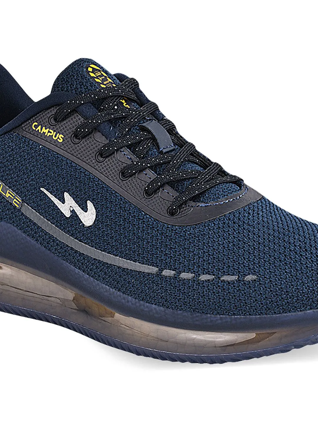 Campus Men Navy Blue Mesh Sensor Running Shoes