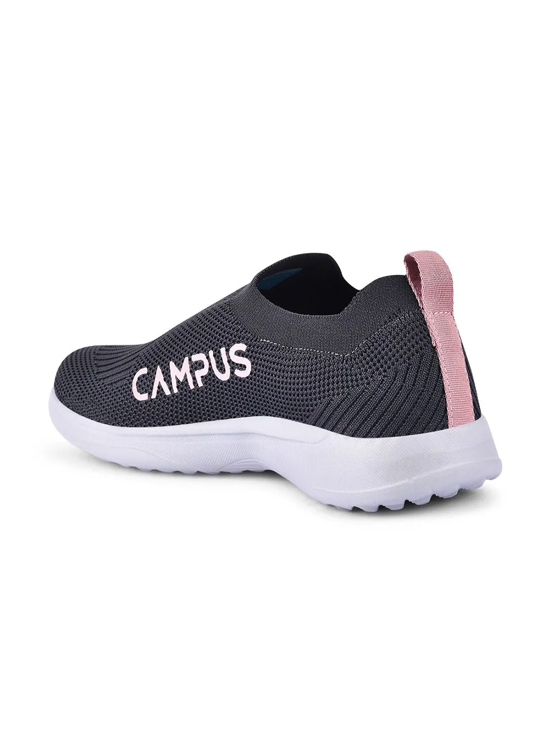 Campus Women Grey Mesh Walking Shoes