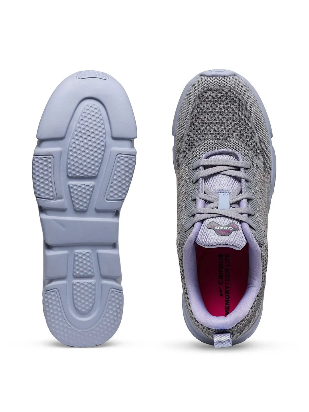 Campus Women Mesh Walking Non-Marking Lace-Ups Shoes