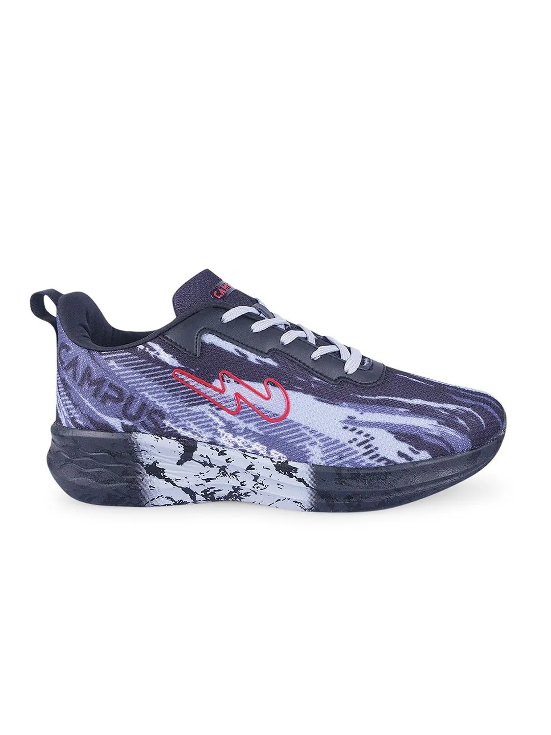 Campus Women Navy Blue Printed Mesh Running Shoes