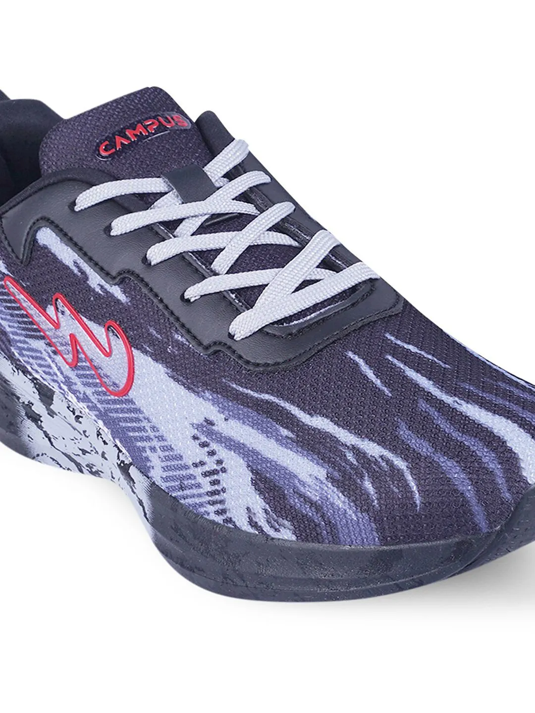 Campus Women Navy Blue Printed Mesh Running Shoes