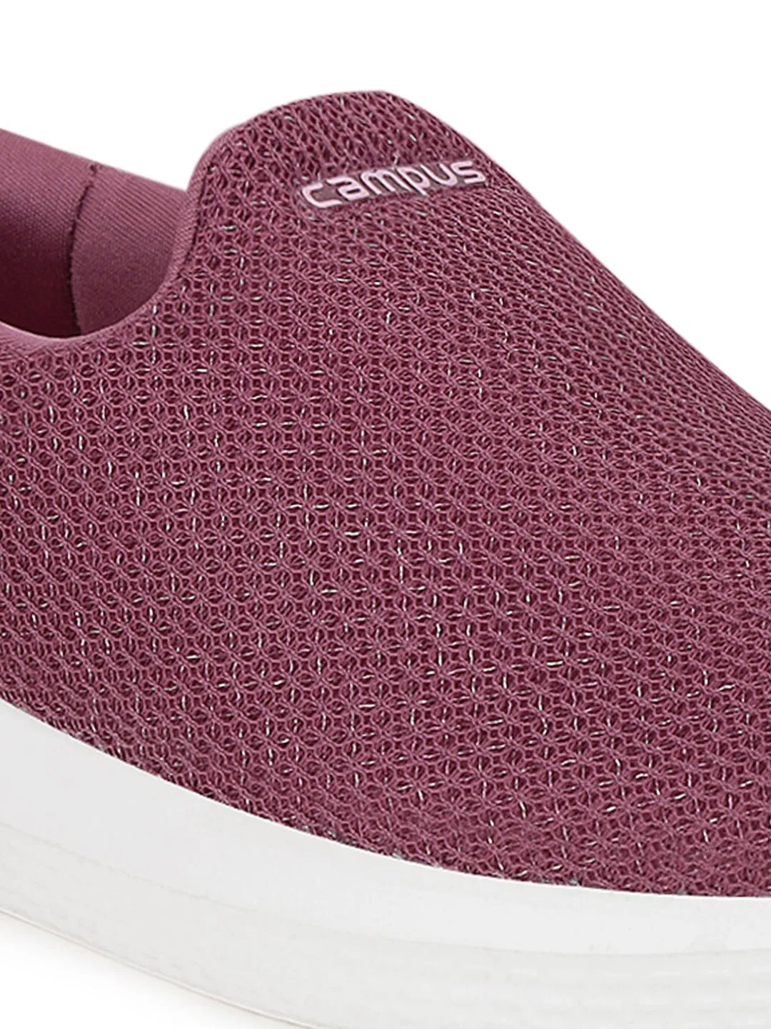 Campus Women Purple Mesh Walking Marking Shoes