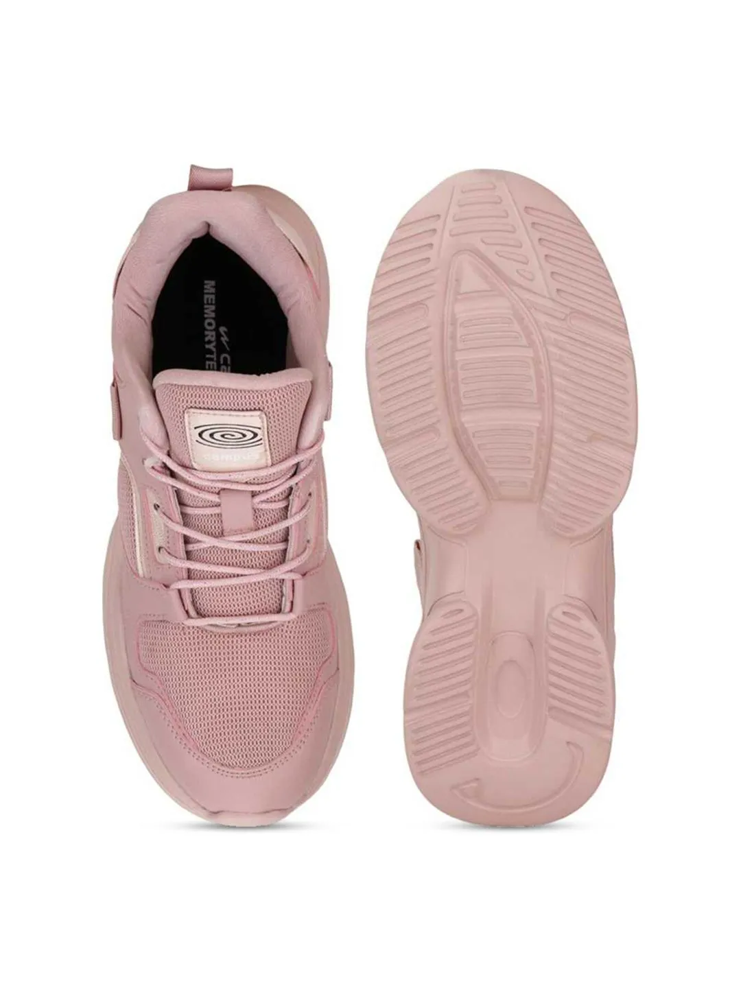 Campus Women Red Mesh Running Shoes