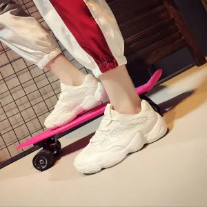 Casual Cosy Cross Bandage Round Toe Sport Sneakers