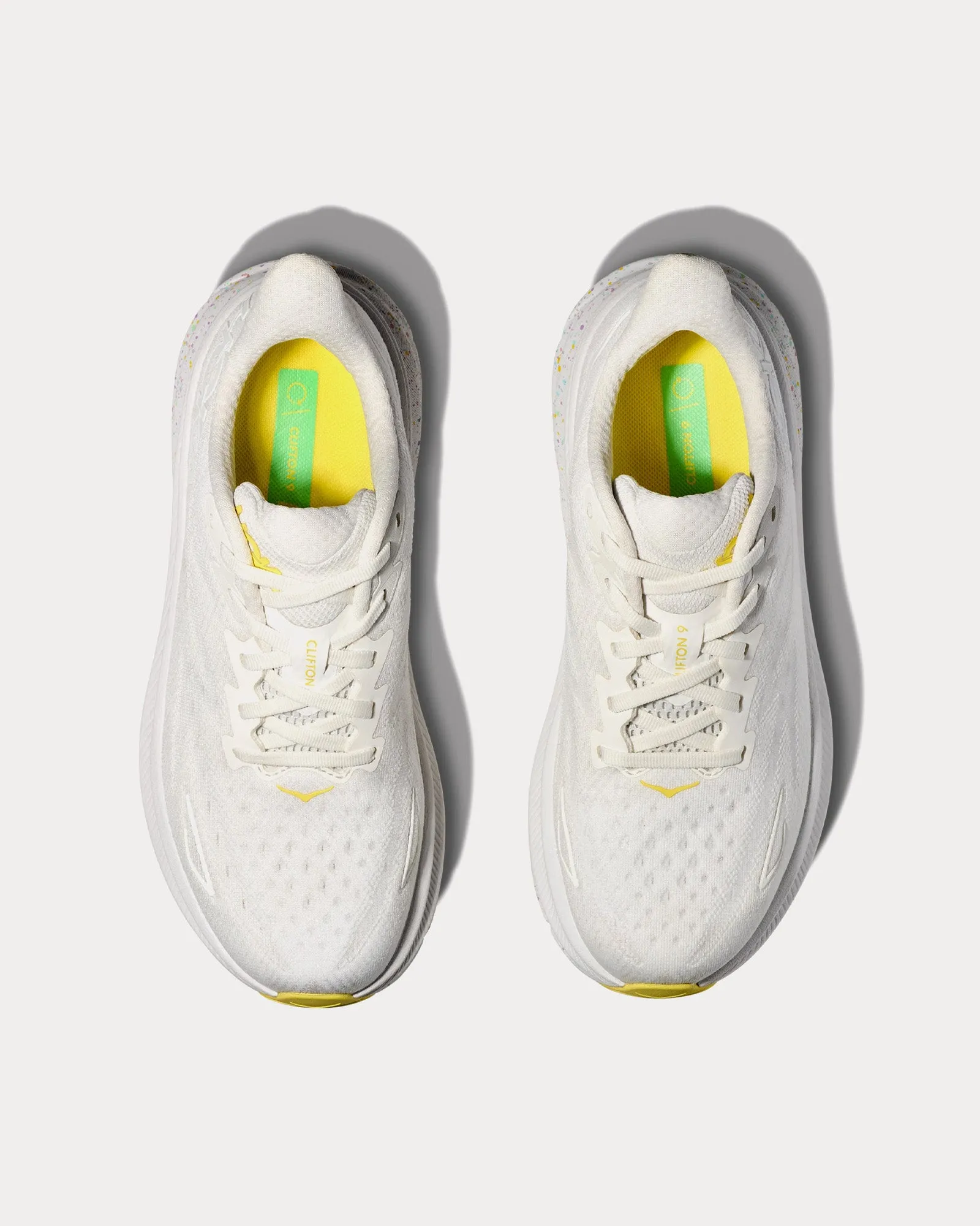 Clifton 9 White / Lemonade Running Shoes