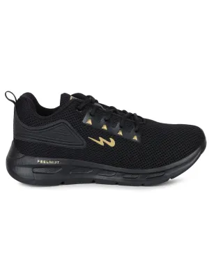 CLUSTER PRO Black Men's Running Shoes