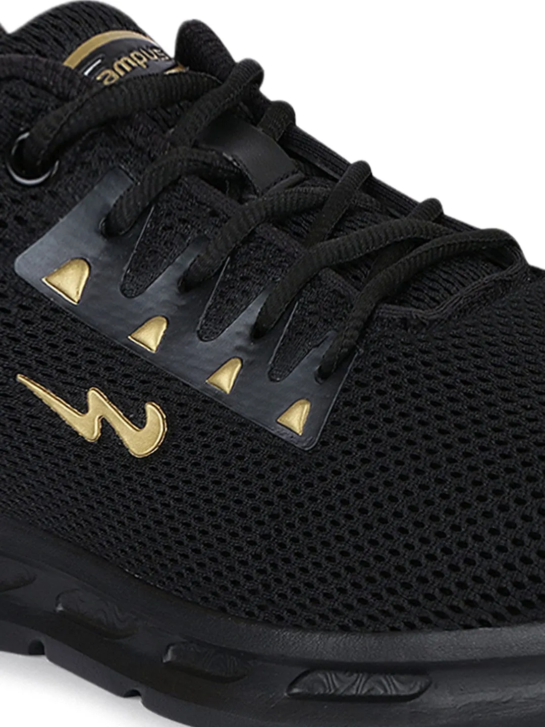 CLUSTER PRO Black Men's Running Shoes