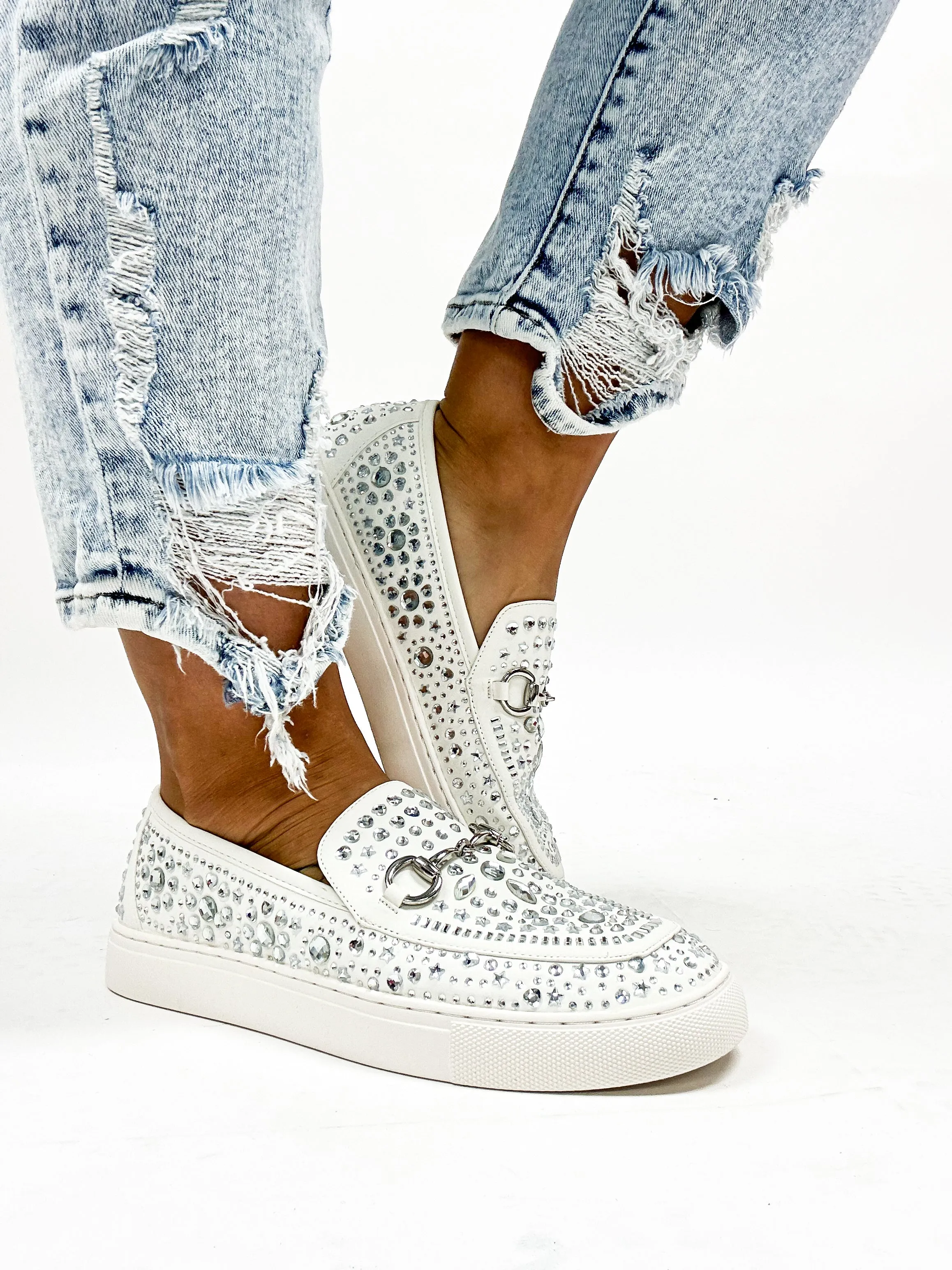 Corky's White Smooth Nail Biter Sneakers