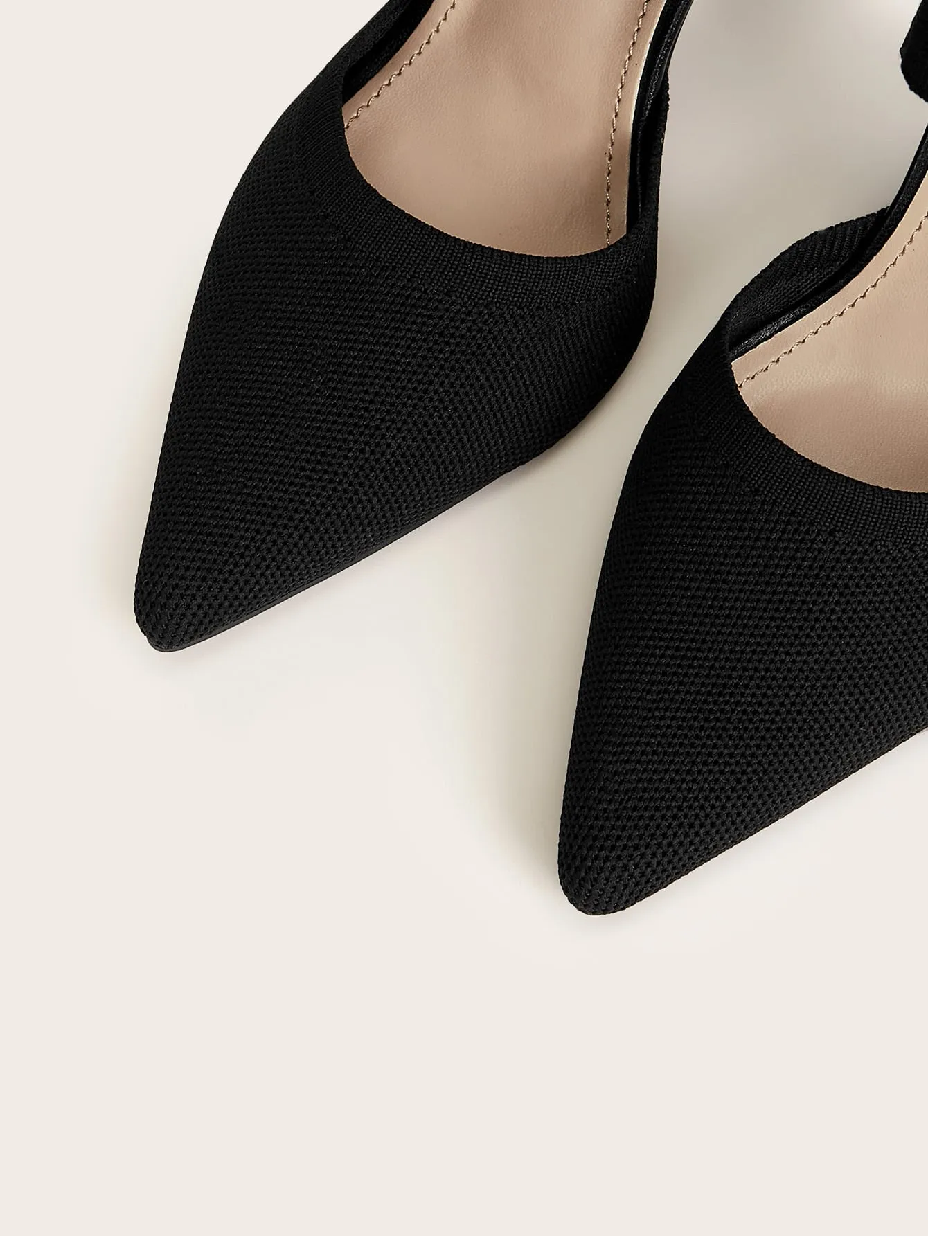 Cuccoo Minimalist Stiletto Heeled Cut-out Knit Boots