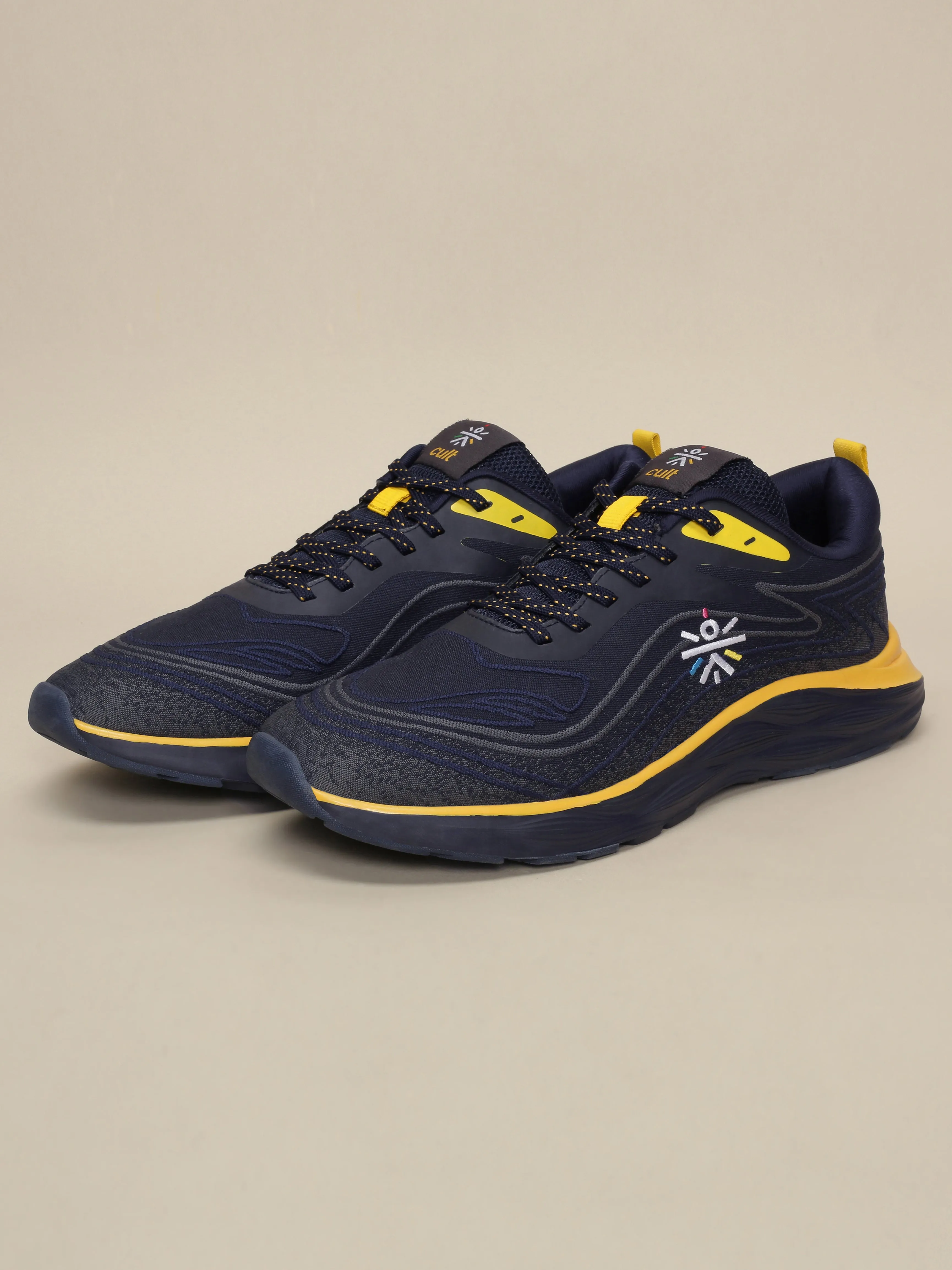 Cult Men's DynamicWave Running Shoes - Navy