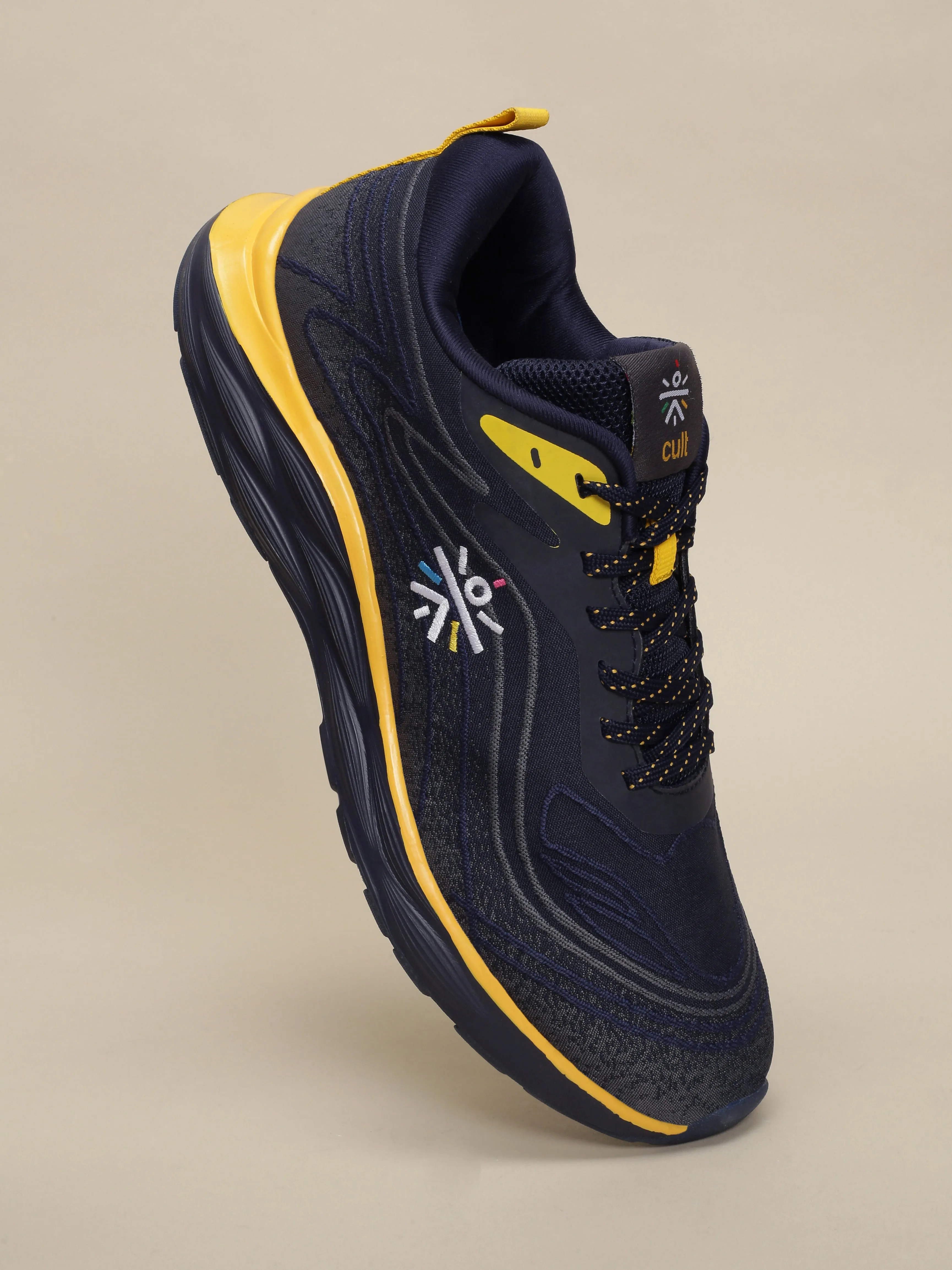Cult Men's DynamicWave Running Shoes - Navy