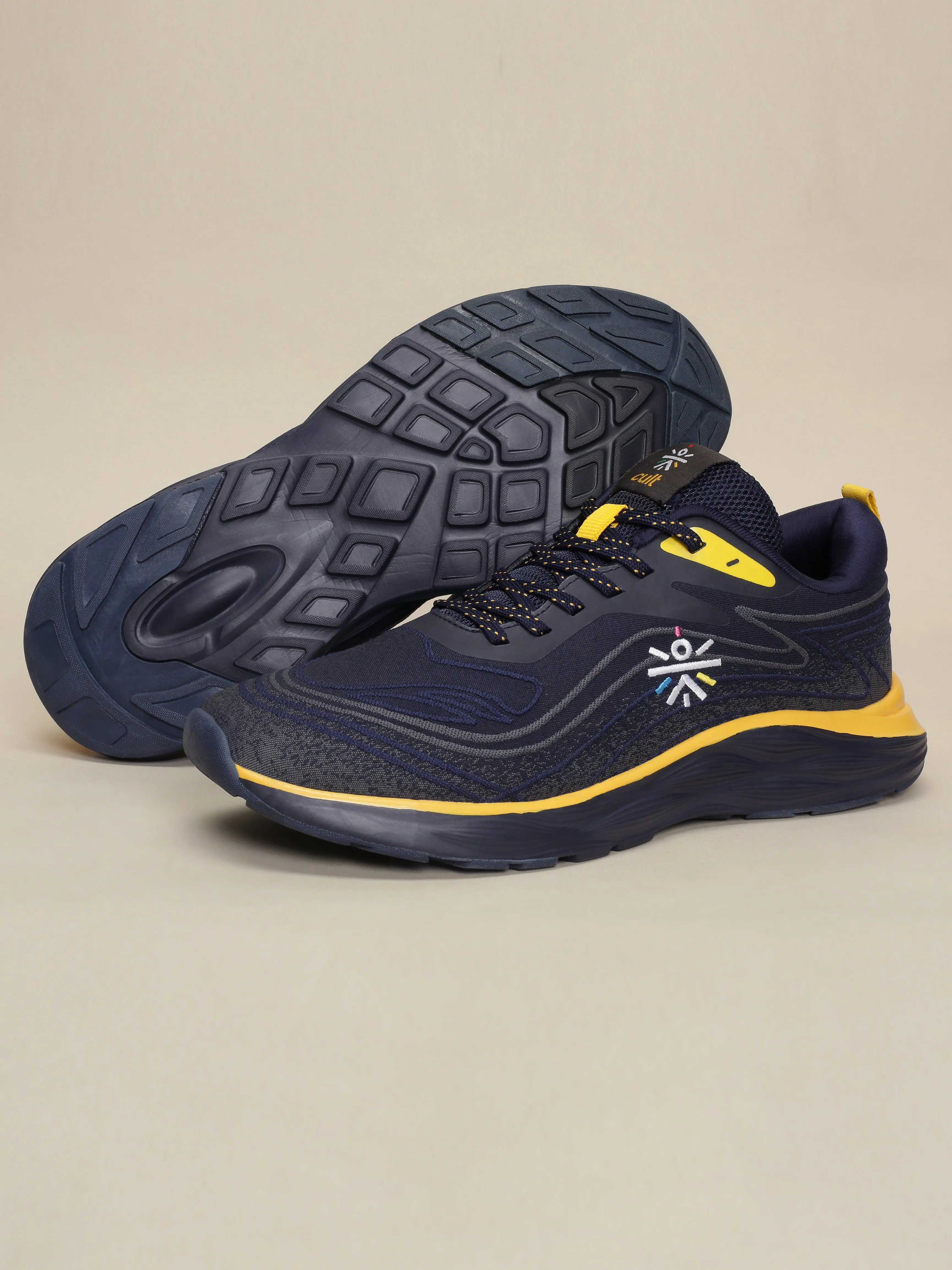 Cult Men's DynamicWave Running Shoes - Navy