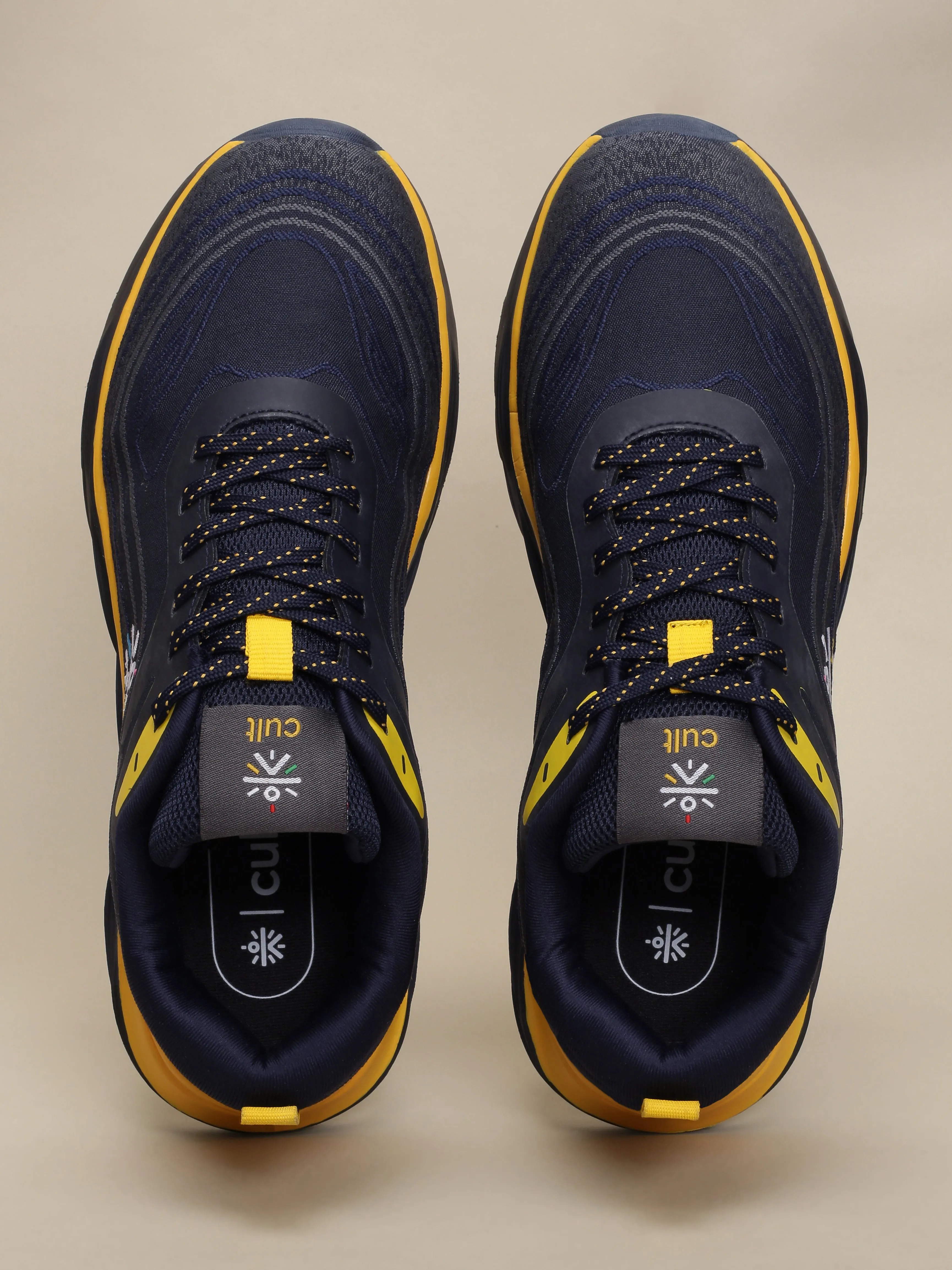 Cult Men's DynamicWave Running Shoes - Navy