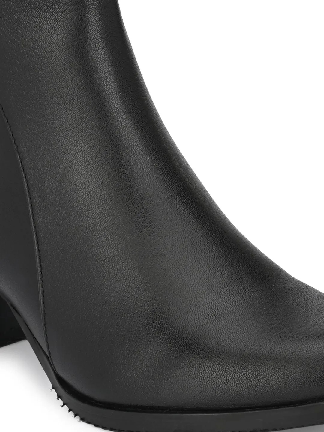 Delize Black Block Heeled Boots